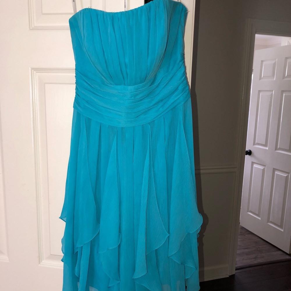 David’s Bridal strapless dress